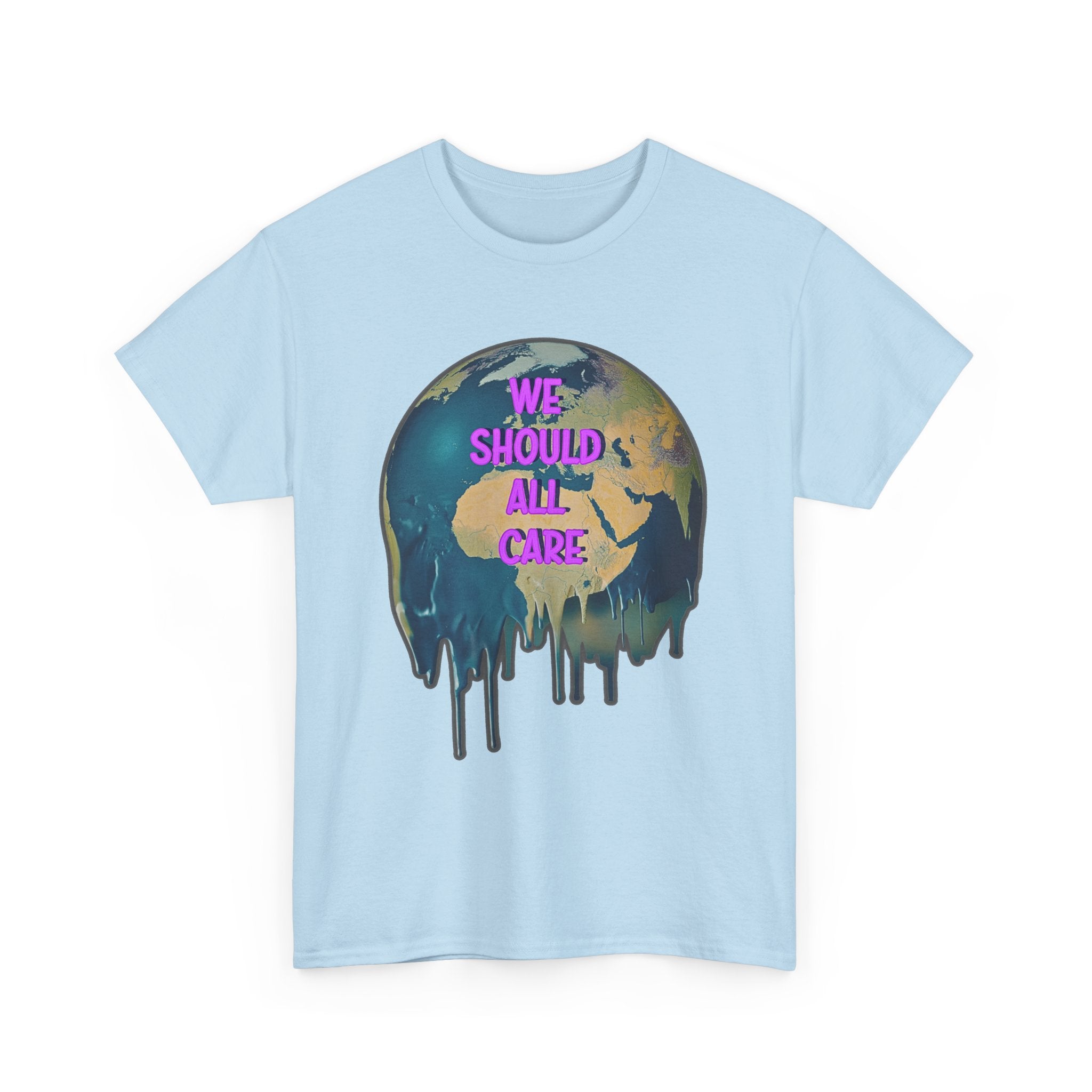 'We Should All Care' Climate Awareness Unisex Cotton T-Shirt