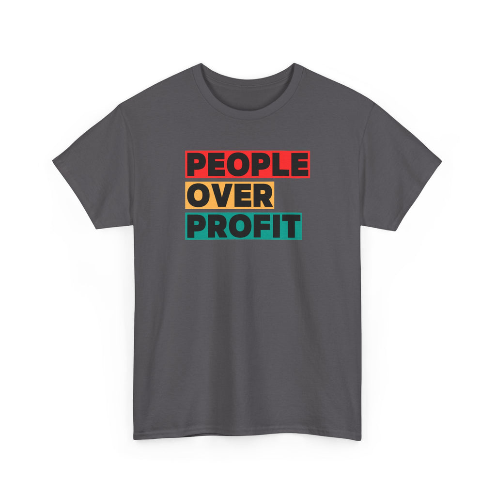 'People Over Profit'  Unisex Cotton T-Shirt