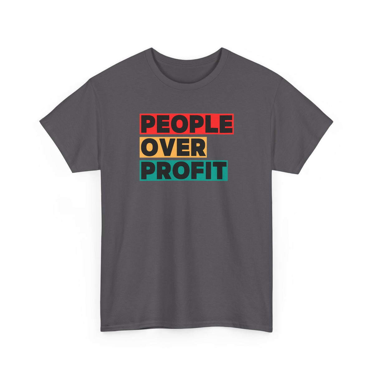 'People Over Profit'  Unisex Cotton T-Shirt