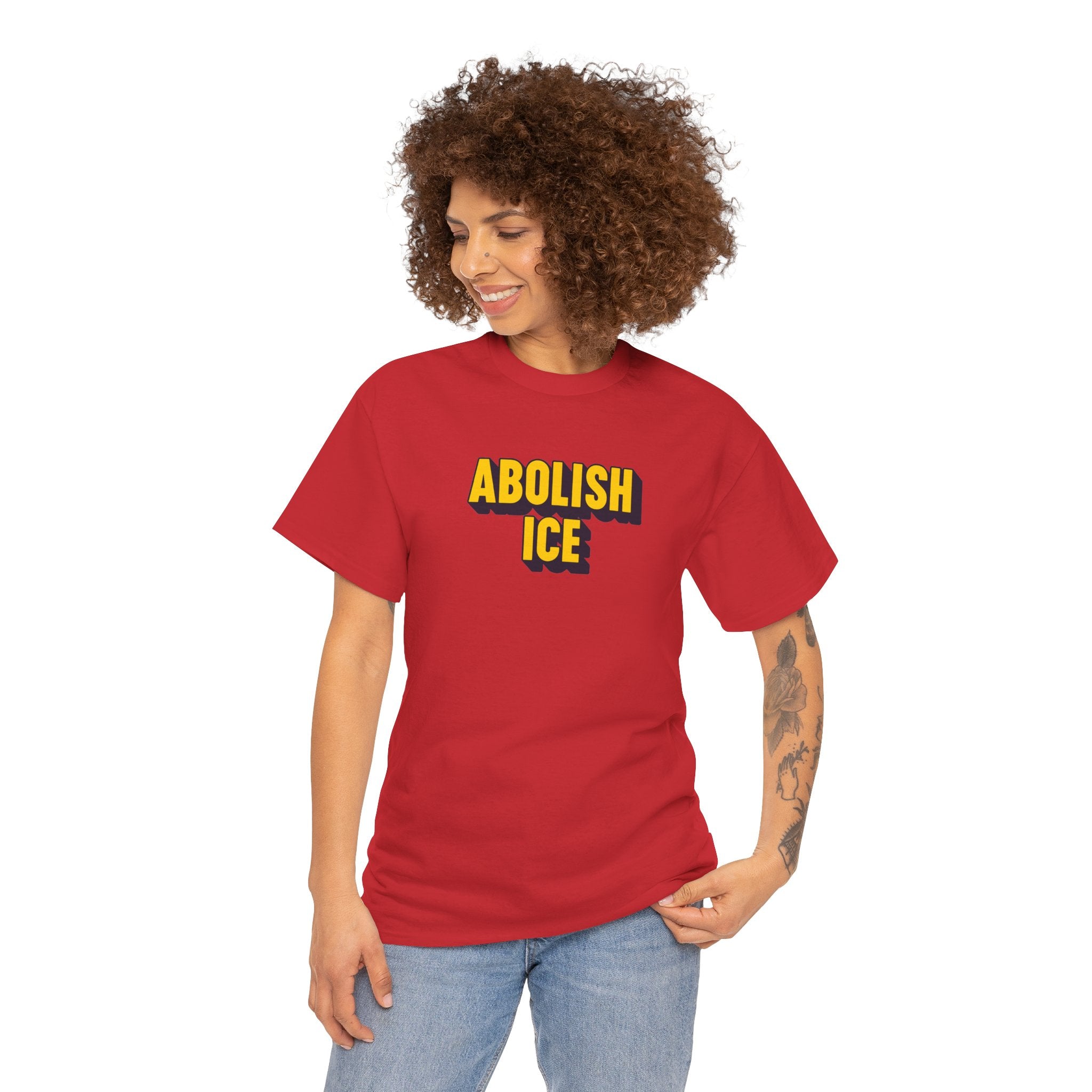 ABOLISH ICE Unisex Heavy Cotton T-shirt