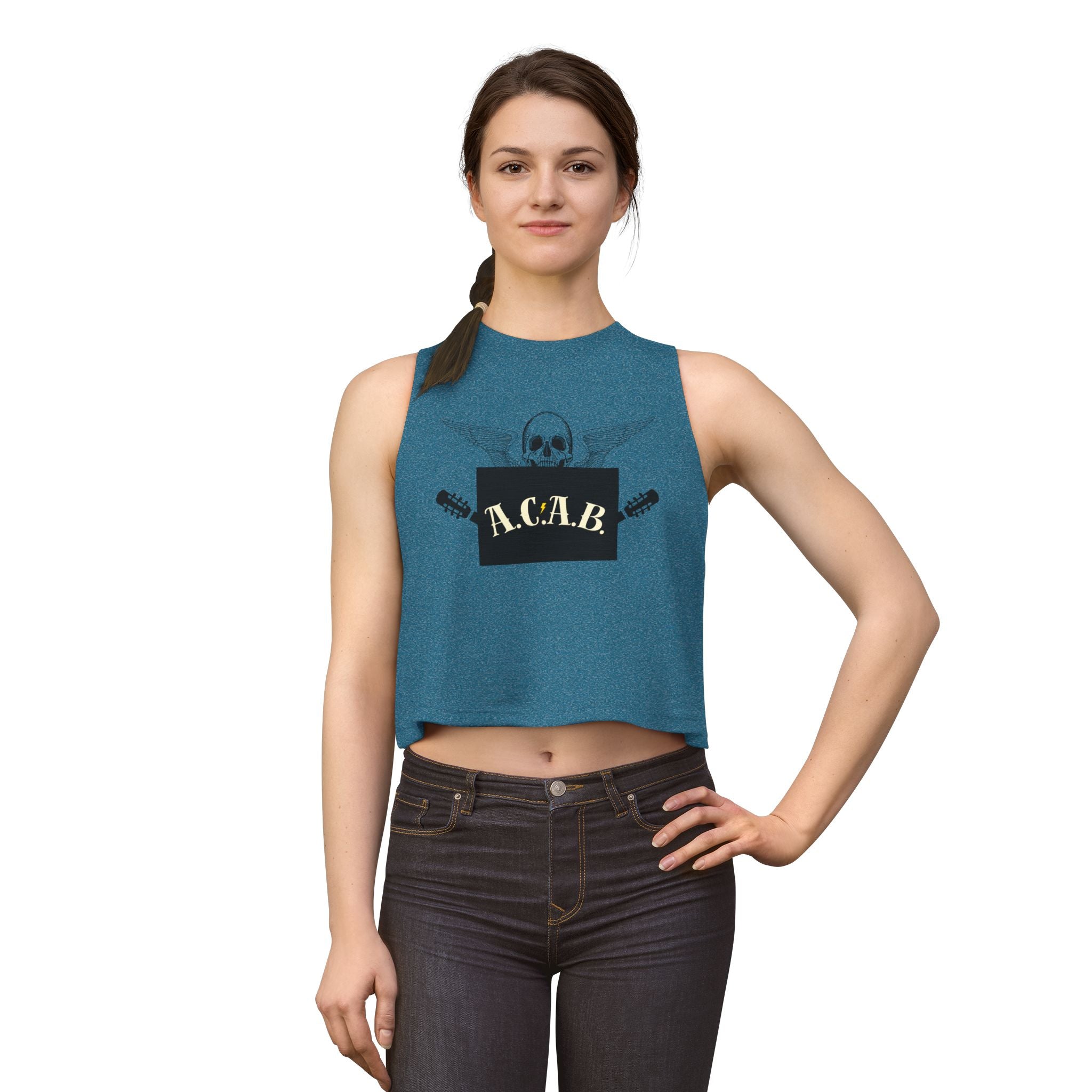 'ACAB" Women's Punk Rock Crop Top